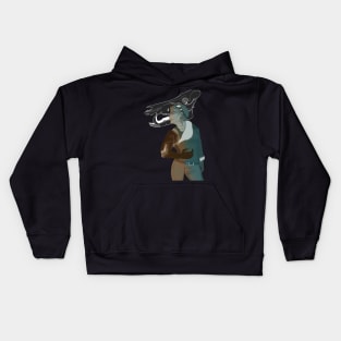 Boar Smoke Dark Kids Hoodie